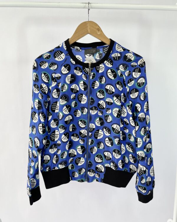 Casaco seda azul estampado A BRAND - 36 - VENDIDO SISTEMA OTO