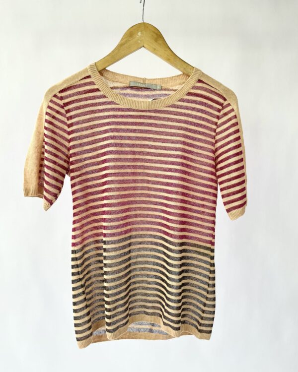 Blusa listrada com lurex ANIMALE - M - VENDIDO SISTEMA OTO