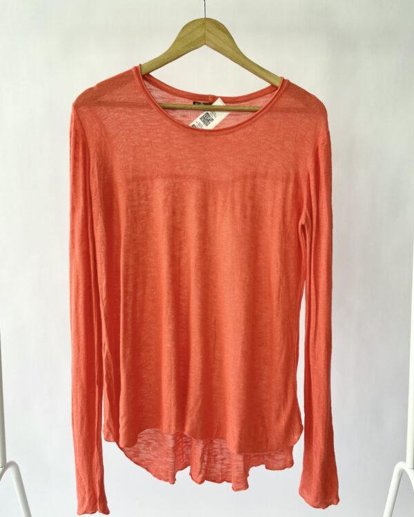 Blusa manga longa salmão BOBO - M-VENDIDO SISTEMA OTTO