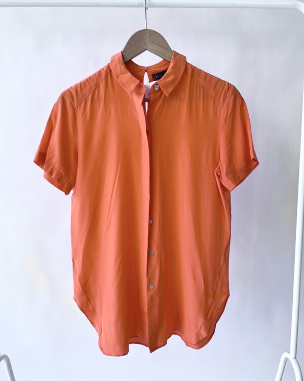 Blusa seda laranja A BRAND - 36