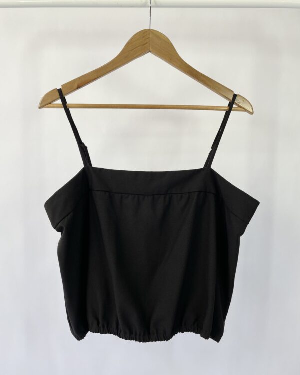 Blusa cropped preta ATEEN - 44 - VENDIDO SISTEMA OTO