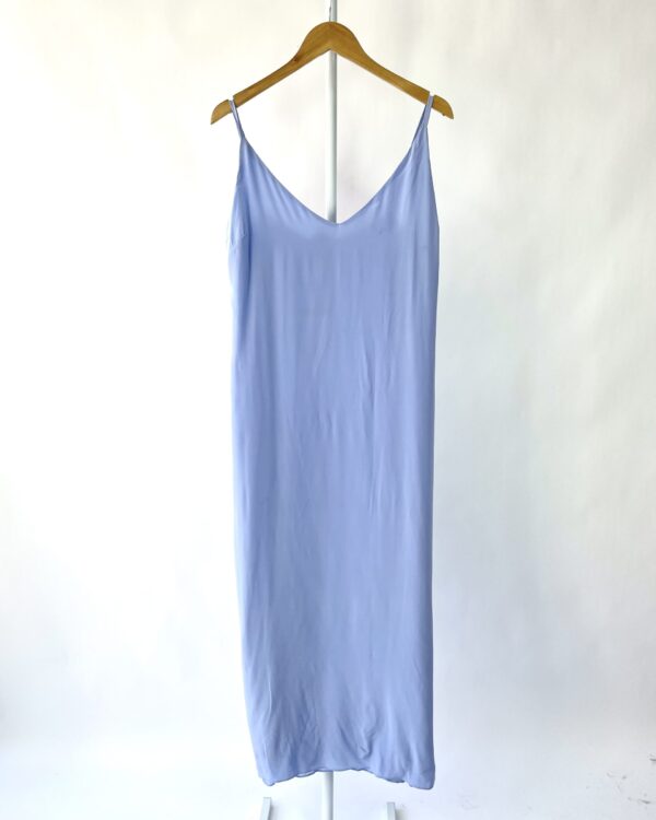 Vestido azul claro longo seda ANIMALE - 42 *nunca usado* - VENDIDO SISTEMA OTTO