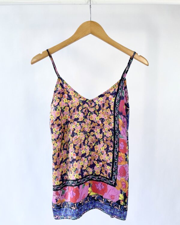 Regata azul seda estampada ATEEN - 38