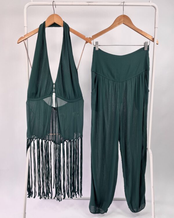 Conjunto verde calça e blusa ANIMALE - 38 *coleção atual* VENDIDO SISTEMA OTTO