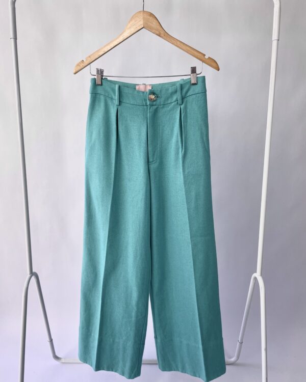 Calça verde linho PANTÔ - P - VENDIDO SISTEMA OTO