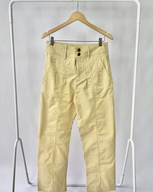 Calça amarela xadrez vichy VANVAN - M *nunca usada* - VENDIDO SISTEMA OTO