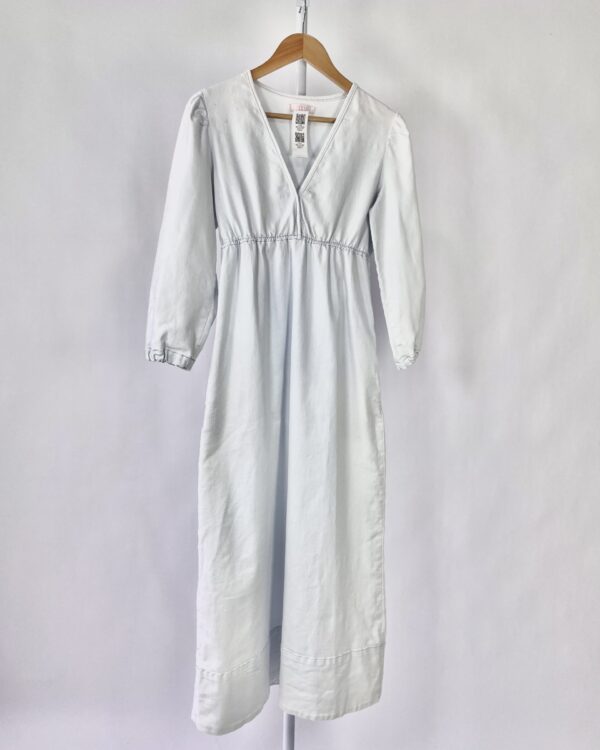 Vestido longo jeans claro com manga VANVAN - P - DEVOLVIDO - 27/01/2025