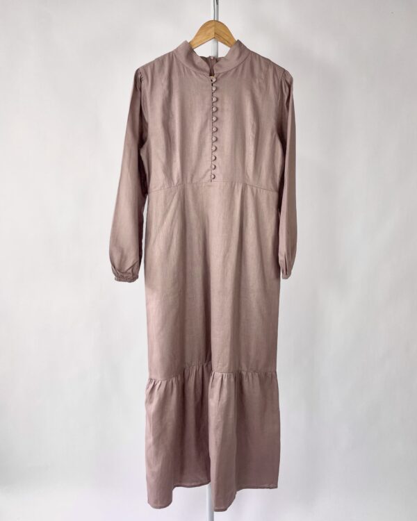 Vestido longo linho lavanda VANVAN - G *nunca usada* - DEVOLVIDO - 27/01/2025