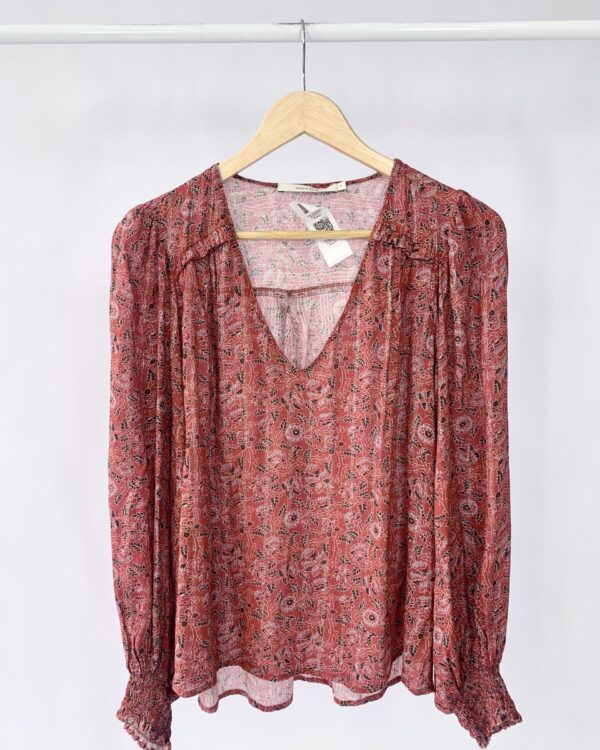 Bata terracota com estmpa e lurex MARIA FILÓ - P