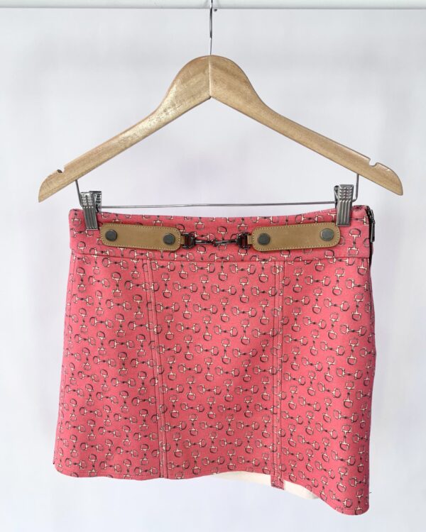 Saia vermelha com estampa ANIMALE - M VENDIDO SISTEMA OTO