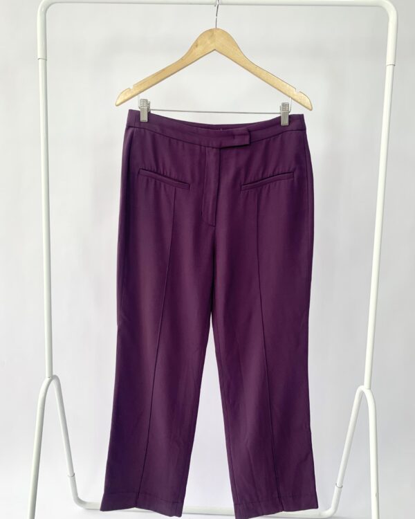 Calça crepe roxa MARIA FILÓ - 40 - VENDIDO SISTEMA OTO