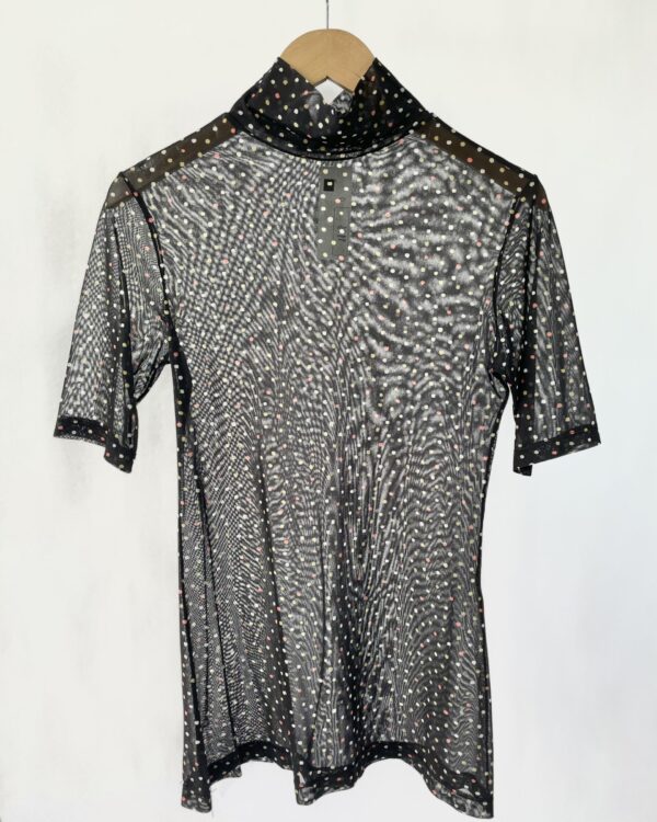 Blusa tule estampa poá ANIMALE - M - VENDIDO SISTEMA OTO