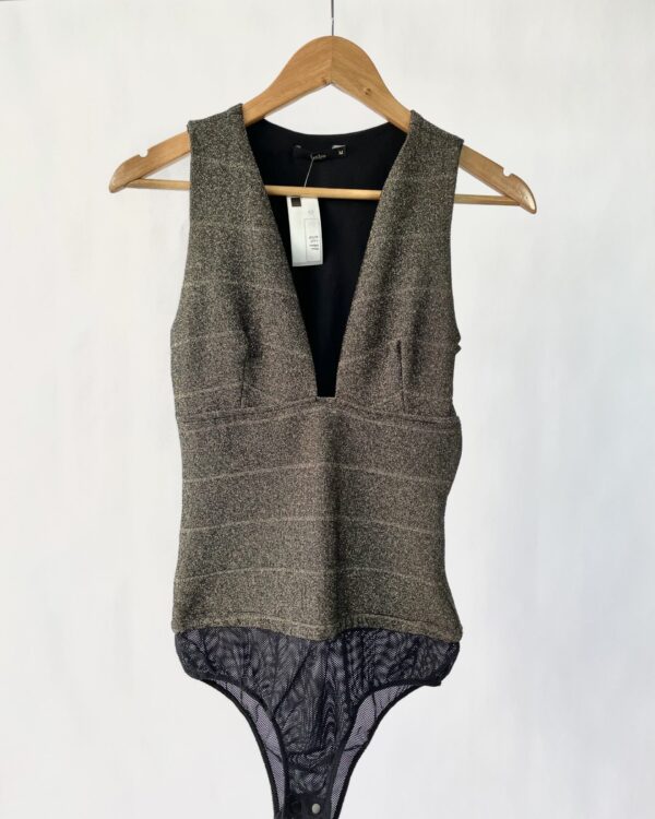Body lurex dourado LEELOO - M - VENDIDO SISTEMA OTO