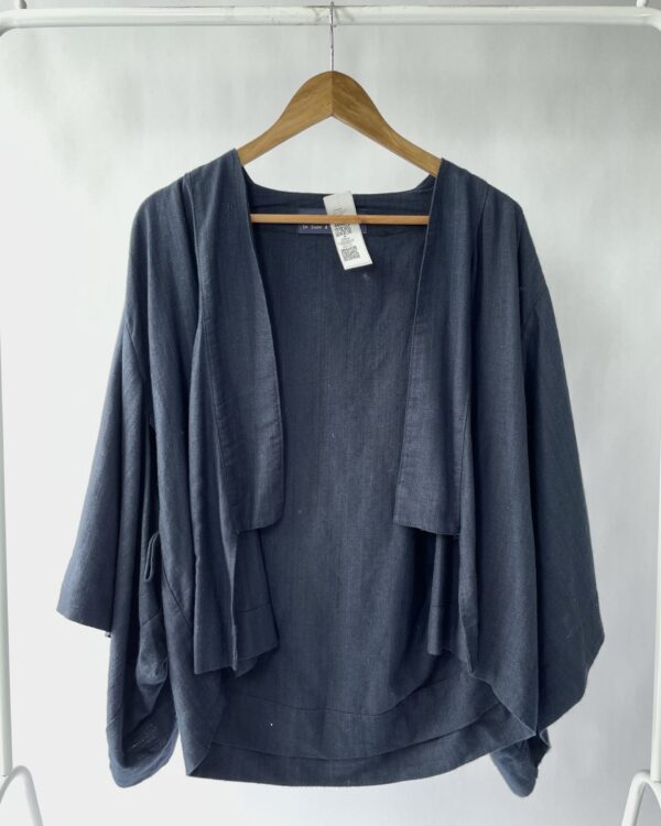 Kimono azul bordado vermelho LA LUNA D´ ÉDÉ - U - VENDIDO SISTEMA OTO