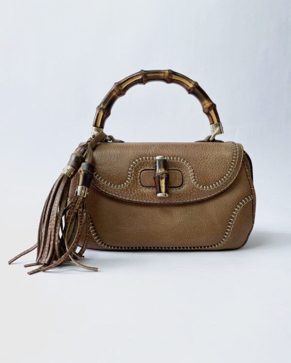 Bolsa pequena alça bambu GUCCI - VENDIDO SISTEMA OTO