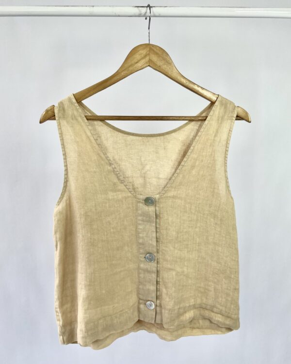 Blusa bege regata FLAVIA ARANHA - P - VENDIDO SISTEMA OTO