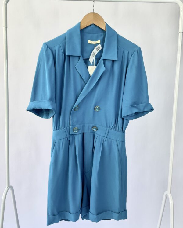 Macaquinho alfaiataria azul NV - G *nunca usado* - VENDIDO SISTEMA OTO