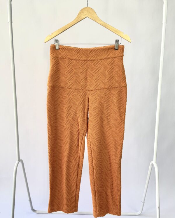 Calça terracota texturizada GAYA - M