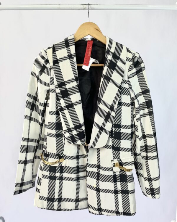 Blazer quadriculada LANÇA PERFUME - P - VENDIDO SISTEMA OTO
