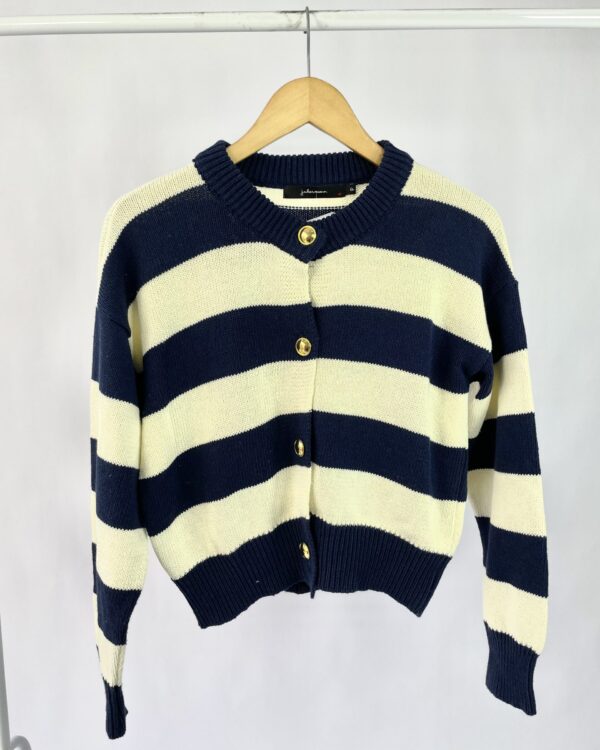 Casaco azul e branco botoes dourados J.CHERMAN - P