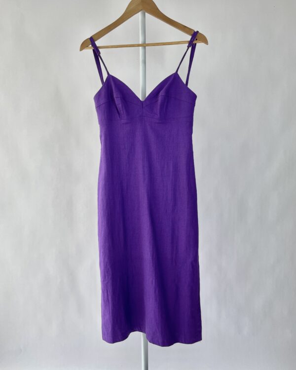 Vestido midi roxo ANDREA SILVA - M - VENDIDO SISTEMA OTO