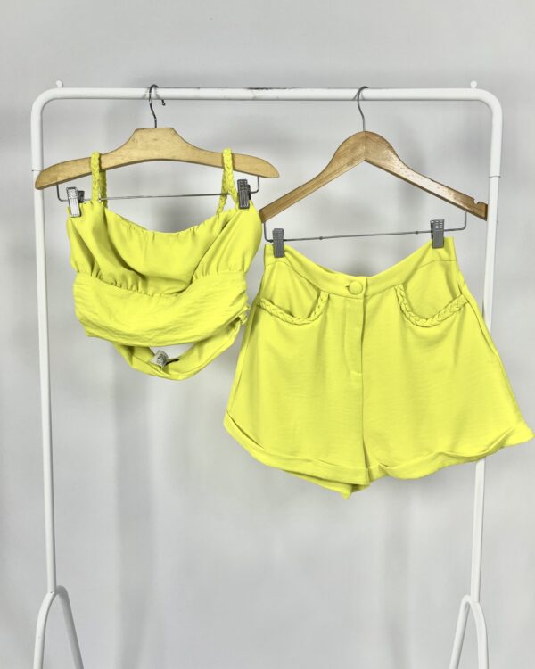 Conjunto verde short e croped - LOU BUCCA & MARIEE - M - VENDIDO SISTEMA OTO
