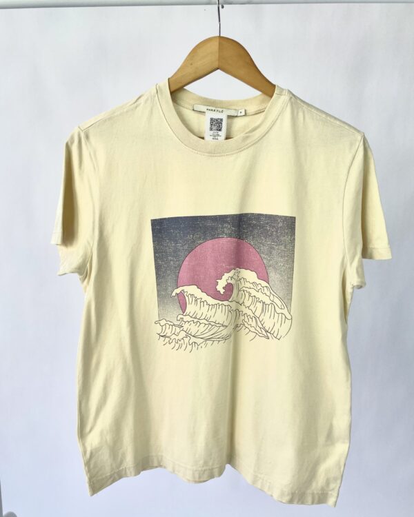 Tshirt bege estampada MARIA FILÓ - P