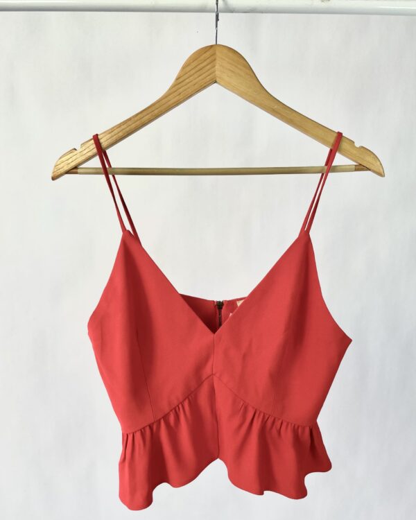 Blusa cropped vermelho NV - P - VENDIDO SISTEMA OTO