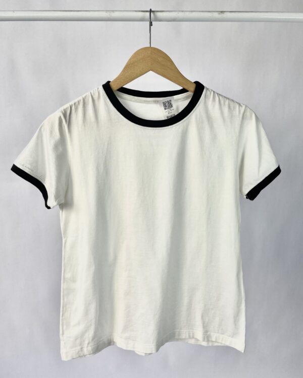 Tshirt off white viés preto - P - VENDIDO SISTEMA OTO