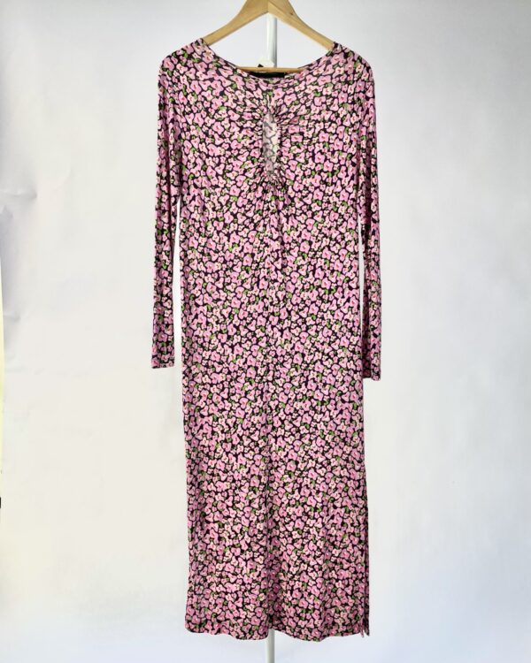 Vestido florida com decote ANDREA MARQUES - 36 *nunca usado* - VENDIDO SISTEMA OTO