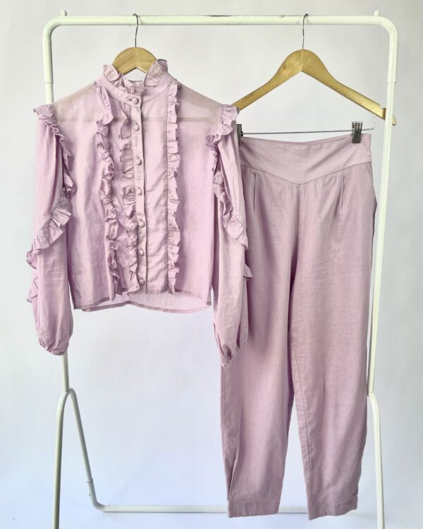 Conjunto lilás blusa e calça IORANE - 36 - VENDIDO SISTEMA OTO
