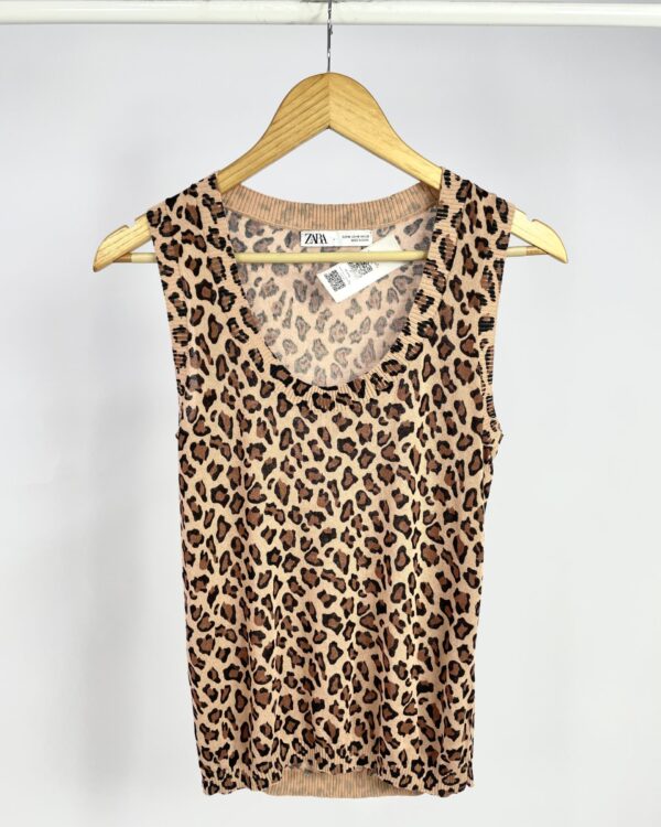 Blusa de onça ZARA - M - VENDIDO SISTEMA OTO