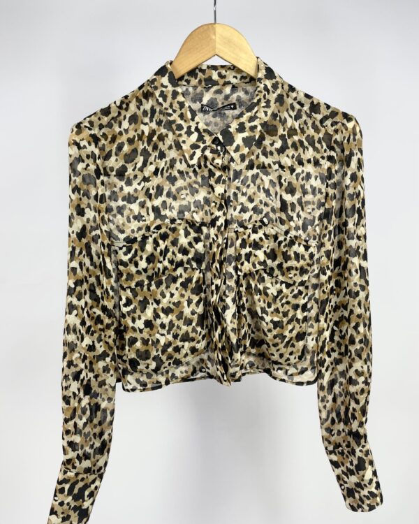 Camisa curta estampada ZARA - G - VENDIDO SISTEMA OTO