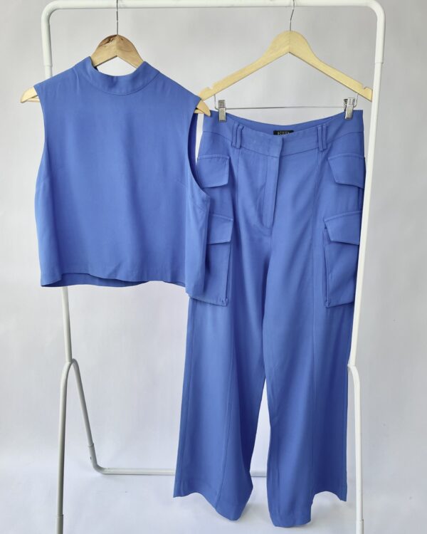 Conjunto calça e blusa azul AGILITÁ - 40