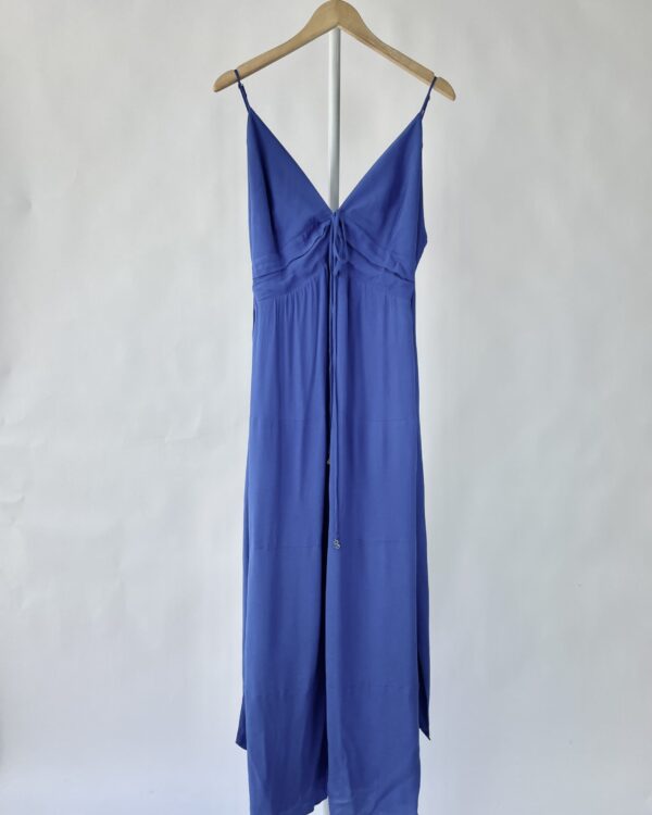 Vestido longo azul LUCIDEZ - 42 - VENDIDO SIST OTO