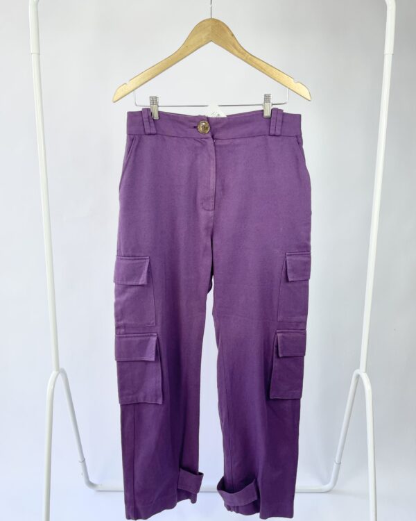 Calça cargo roxa NV - 42 - VENDIDO SISTEMA OTO
