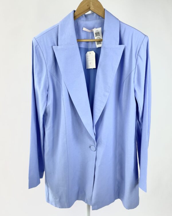 Maxi blazer azul CURADORIA - G - VENDIDO SISTEMA OTO