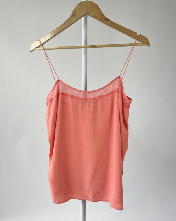 Blusa regata salmão seda ANIMALE - 38 - VENDIDO SISTEMA OTO