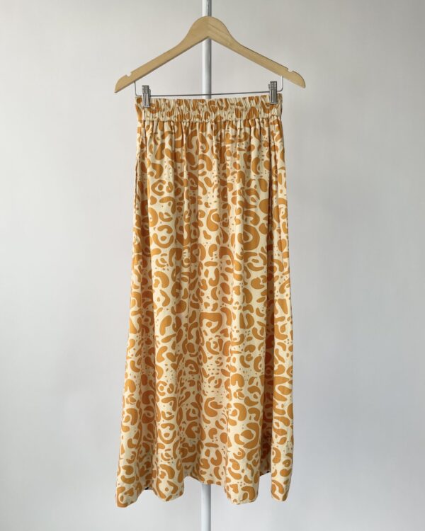Saia longa laranja estampada  ANIMALE - 36 - VENDIDO SISTEMA OTO