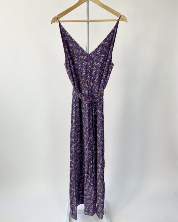 Vestido seda roxo longo ATEEN - 40 - VENDIDO SISTEMA OTO