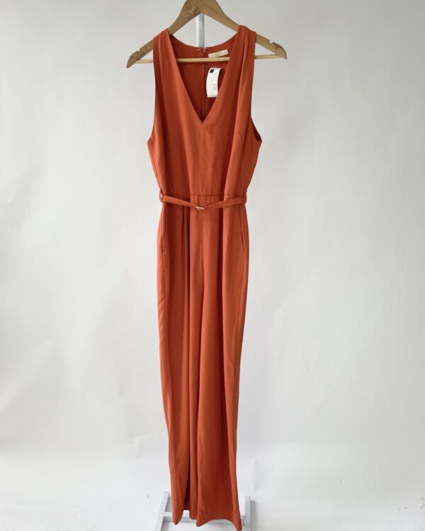 Macacão terracota cinto KAELE - 38 - VENDIDO SISTEMA OTTO