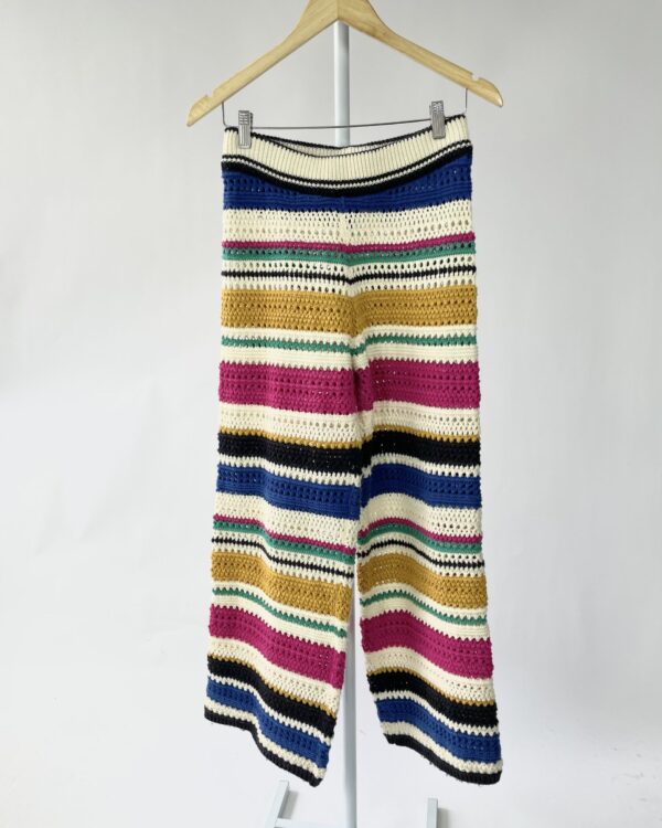 Calça tricot listras coloridas ZARA - P - VENDIDO SISTEMA OTO