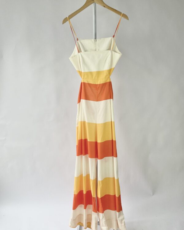 Macacão algodão listras recorte na cintura ANIMALE - 42 - VENDIDO SISTEMA OTO