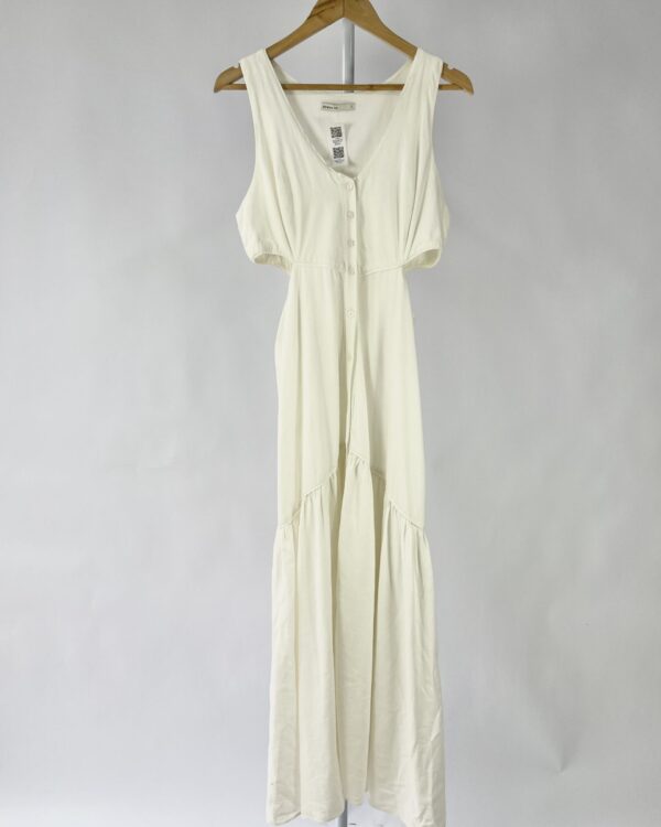 Vestido longo linho recorte na cintura DRESS TO - G - VENDIDO SISTEMA OTO