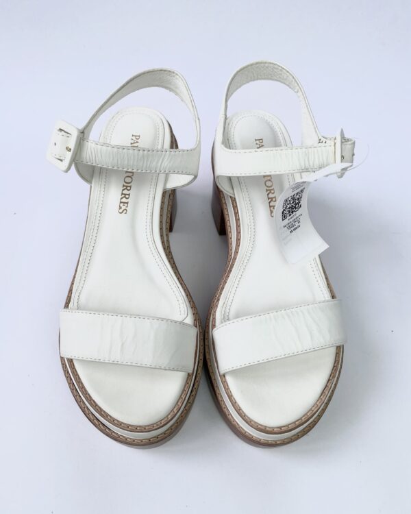 Sandália plataforma branca PAULA TORRES - 35 - VENDIDO SISTEMA OTO