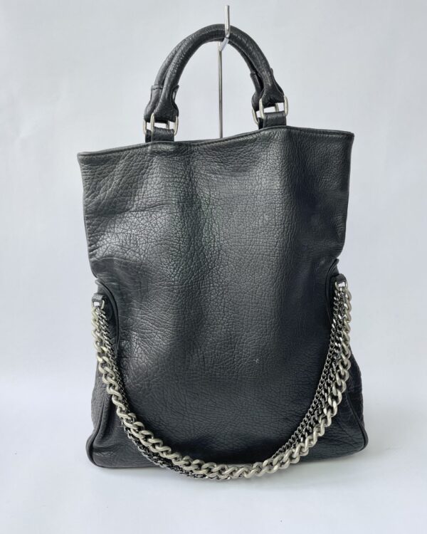 Bolsa couro preta com correntes ANIMALE - VENDIDO SISTEMA OTO