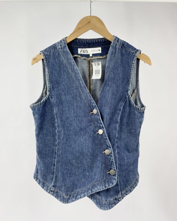 Colete jeans oversized ZARA - P - VENDIDO SISTEMA OTO