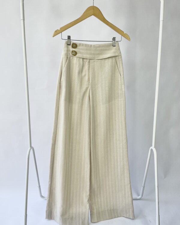 Calça off com listras e lurex ANIMALE - 34 - VENDIDO SISTEMA OTO