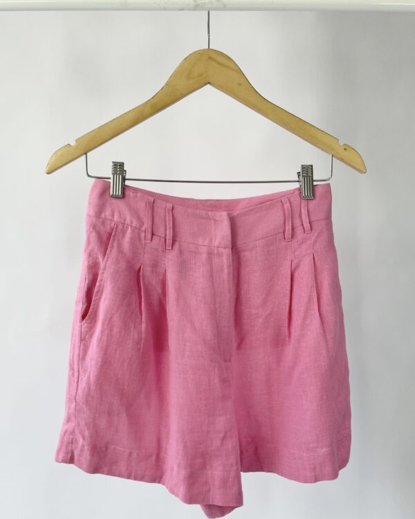 Short rosa linho NV - P