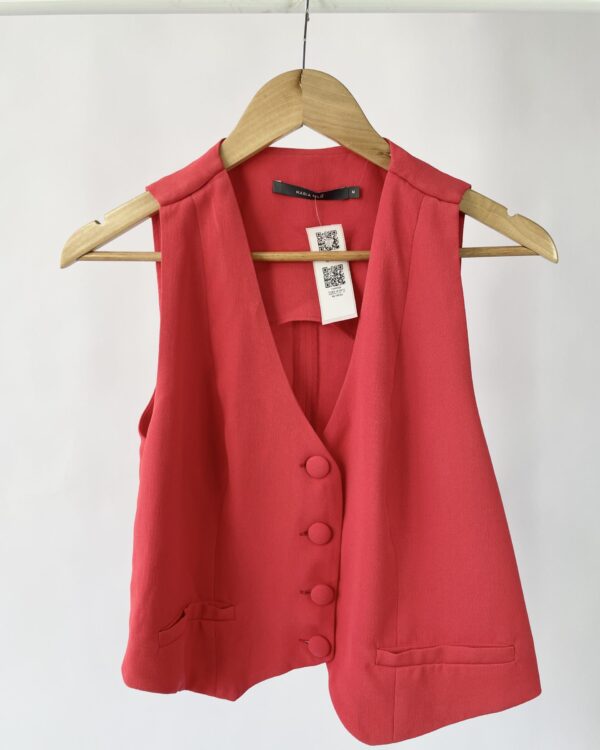 Colete vermelho MARIA FILÓ - M - VENDIDO SIST OTO